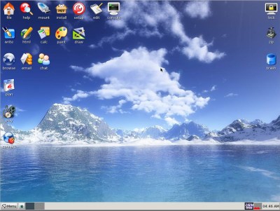 Puppy Linux 4.1 "Dingo" desktop